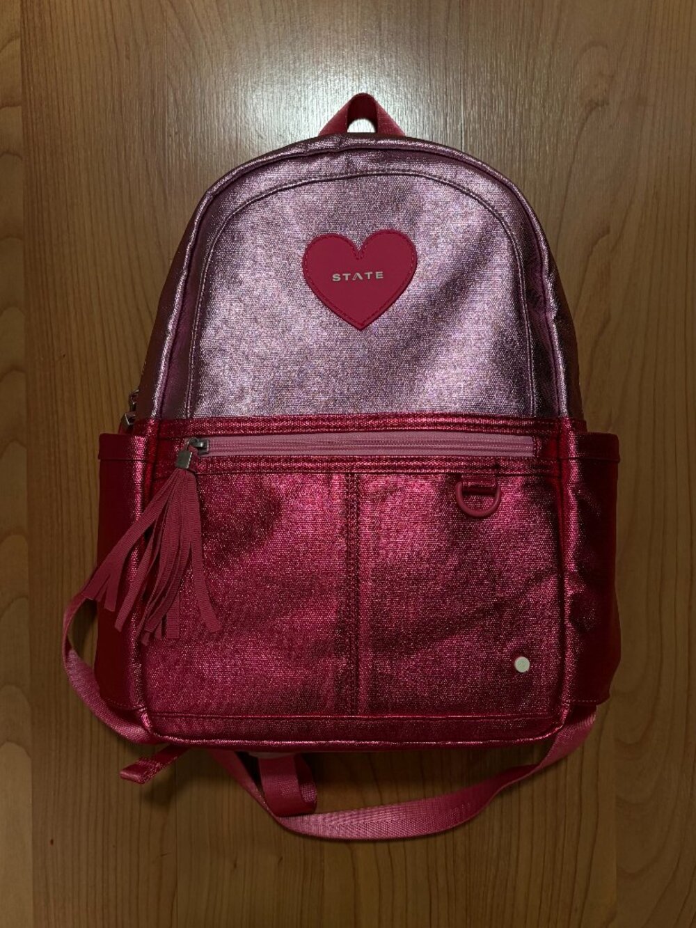 State Kane Mini Backpack, Pink, Unused, Metallic